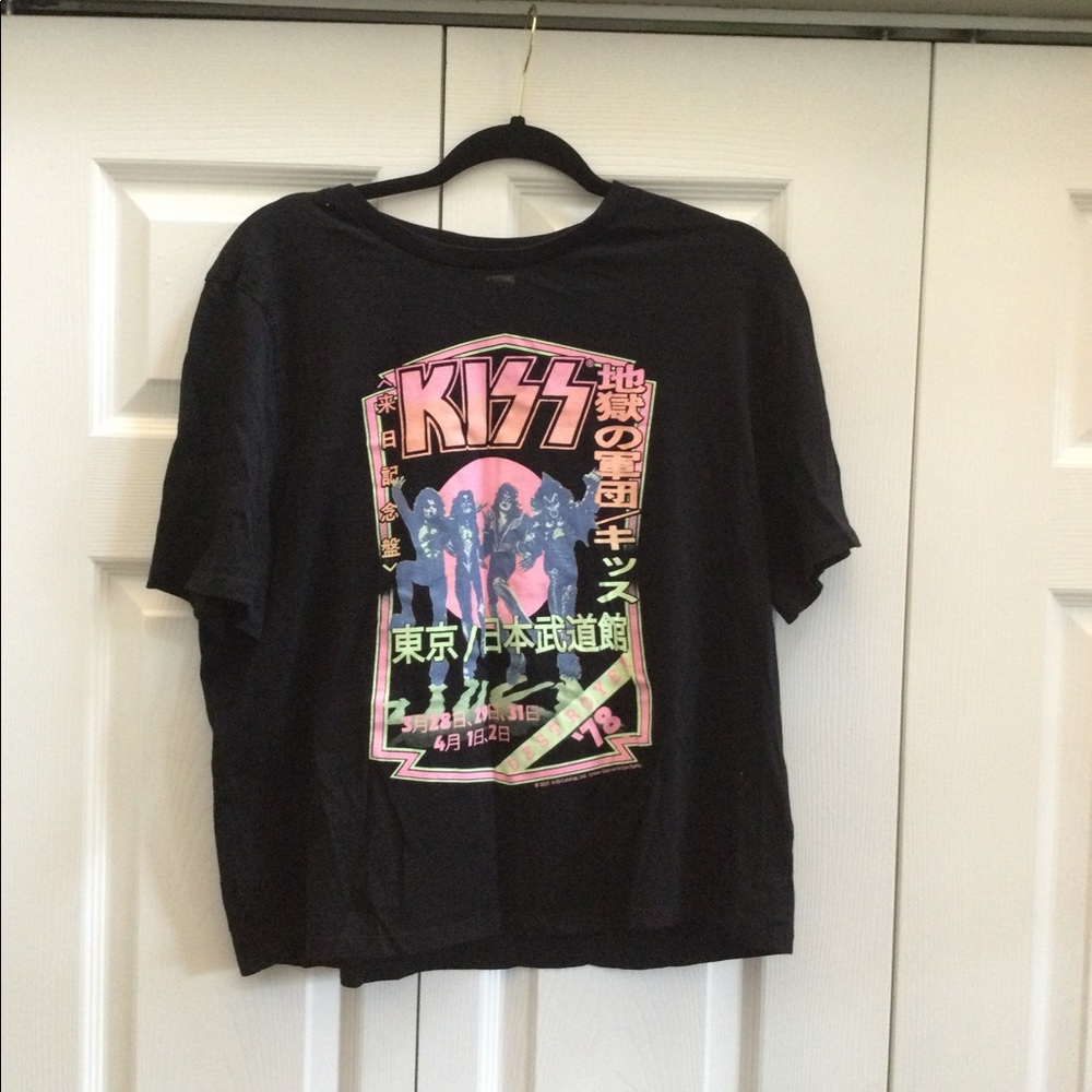 KISS tour reprint shirt, women’s L
